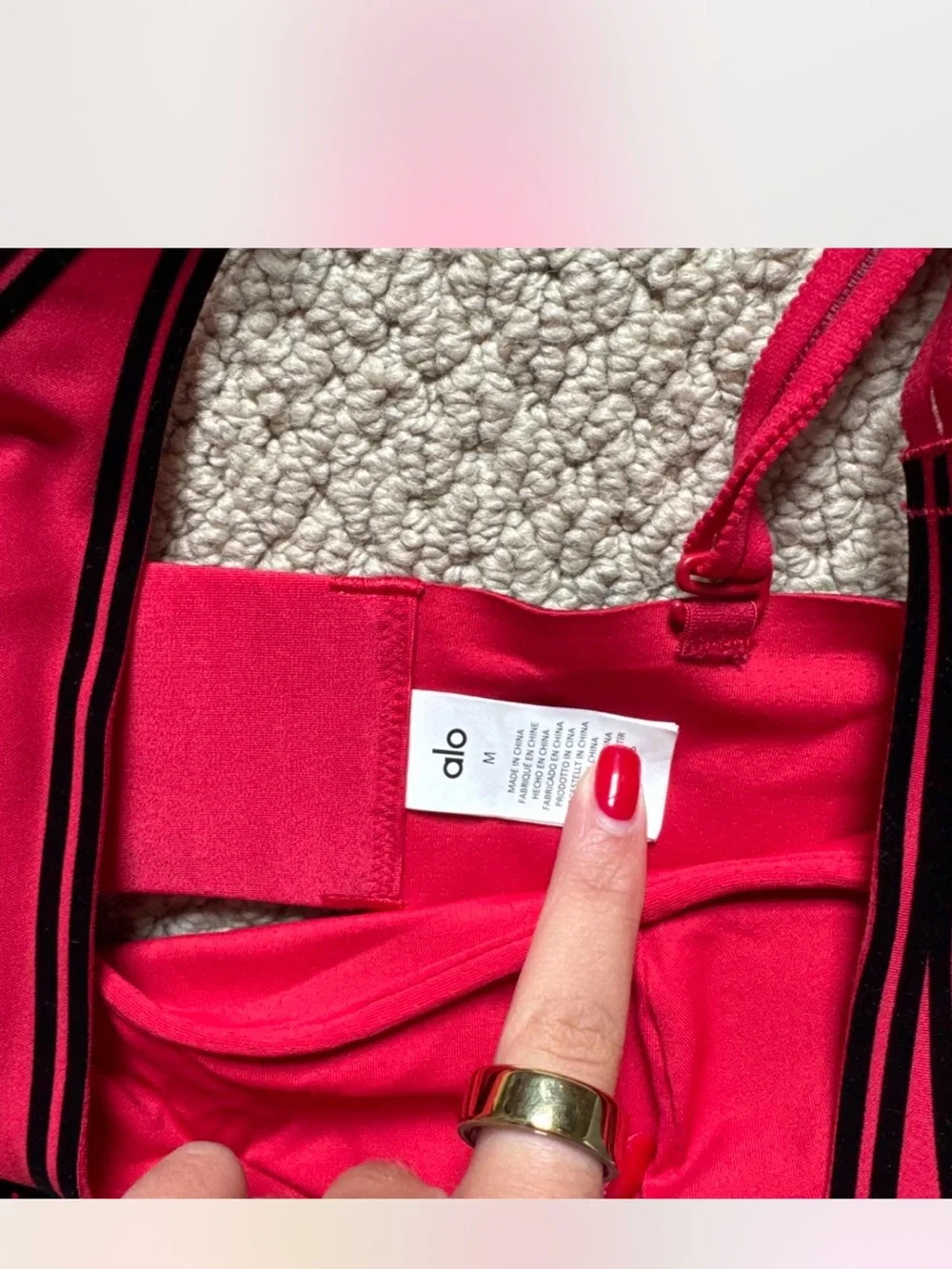 ALO Yoga Red High-Waist Leggings